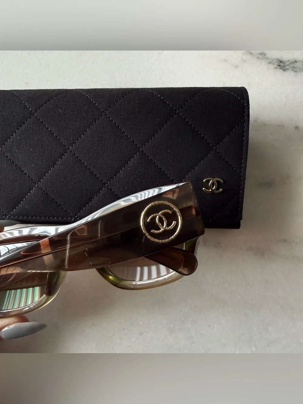 CHANEL 5507-A 54 19 140 Sunglasses Brown - Picture 4 of 9